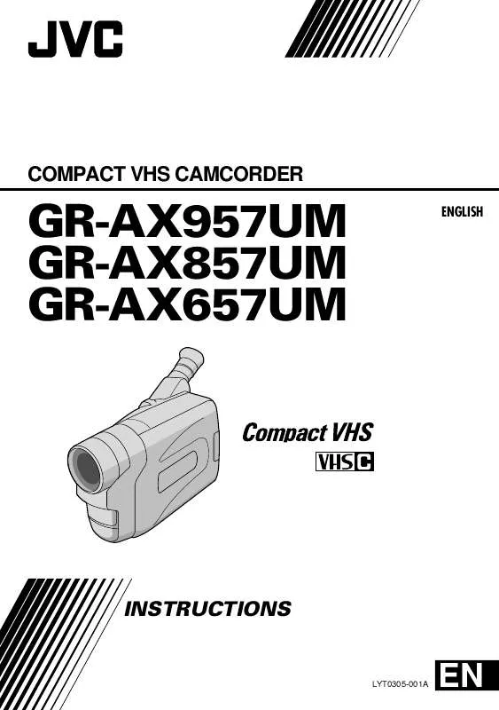 Mode d'emploi JVC GR-AX657