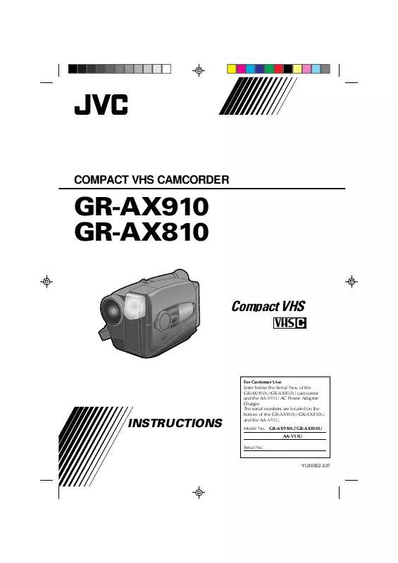 Mode d'emploi JVC GR-AX810