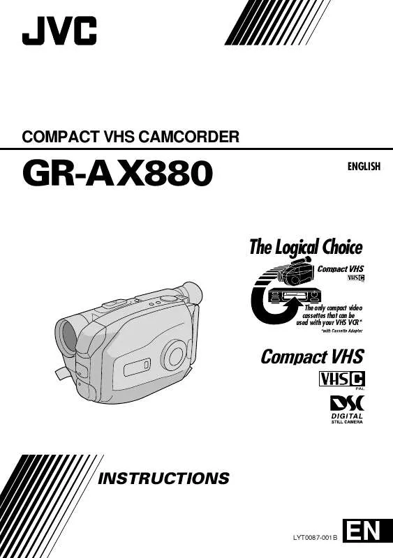 Mode d'emploi JVC GR-AX880EG-GR-AX880