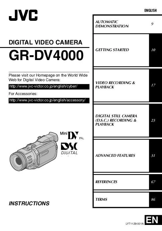 Mode d'emploi JVC GR-DV4000