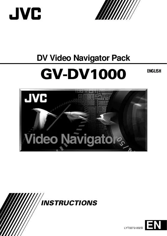 Mode d'emploi JVC GV-DV1000