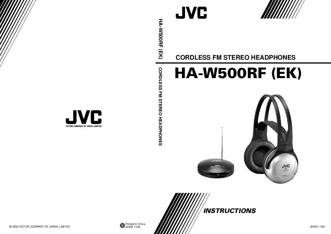 Mode d'emploi JVC HA-W500RF