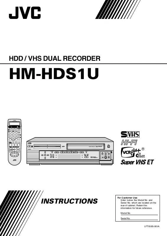 Mode d'emploi JVC HM-HDS1U-HM-HDS1