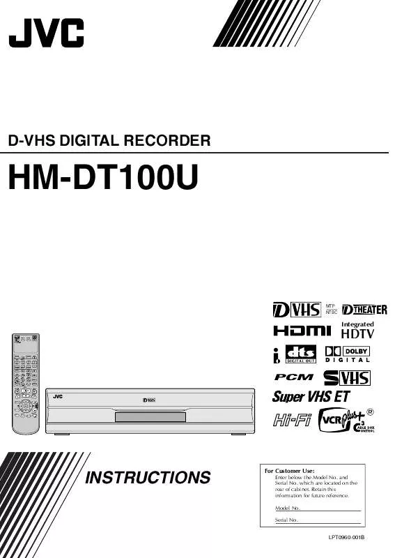 Mode d'emploi JVC HMDT100U