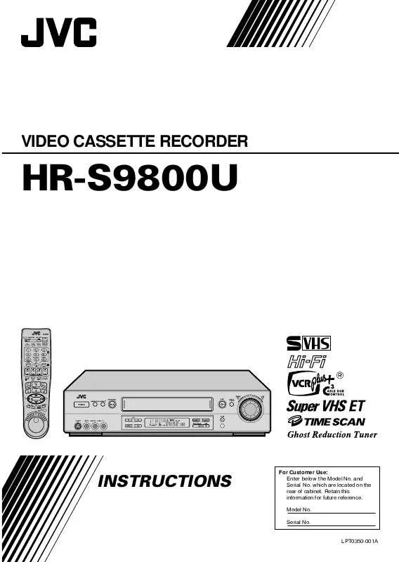 Mode d'emploi JVC HR-S9800