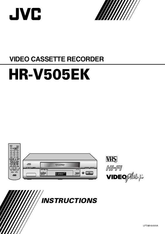 Mode d'emploi JVC HR-V505