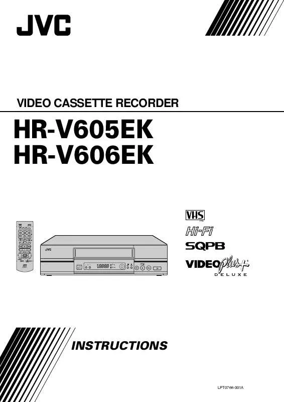 Mode d'emploi JVC HR-V605