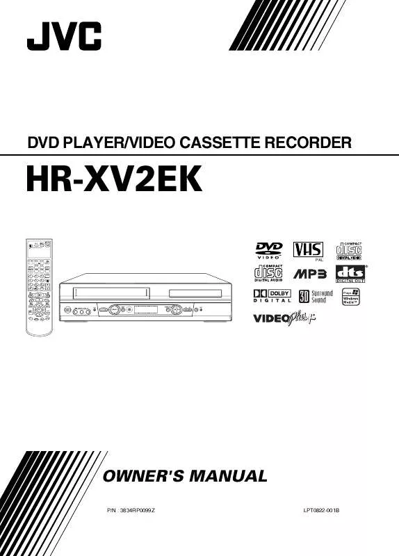 Mode d'emploi JVC HR-XV2EK