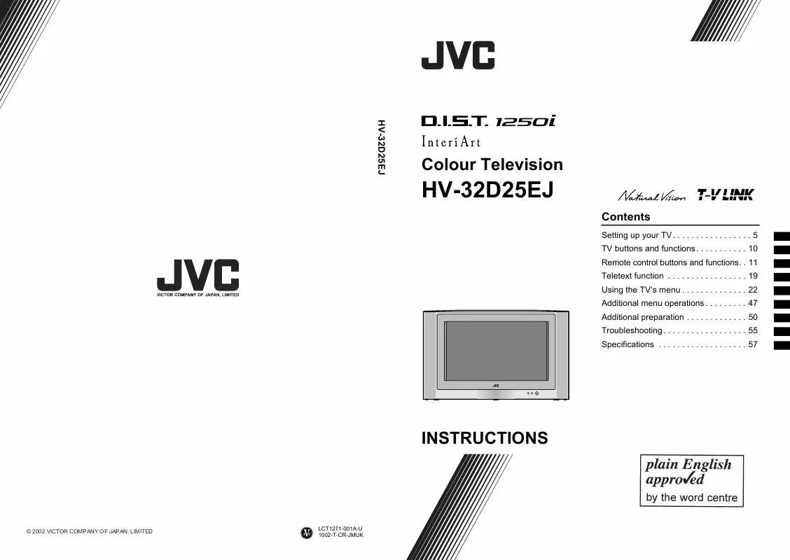 Mode d'emploi JVC HV-32D25