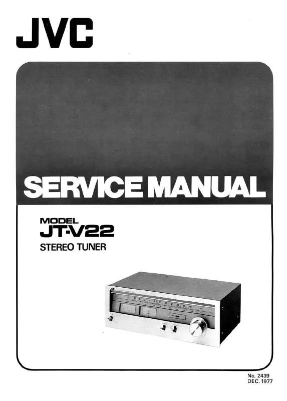 Mode d'emploi JVC JT-V22