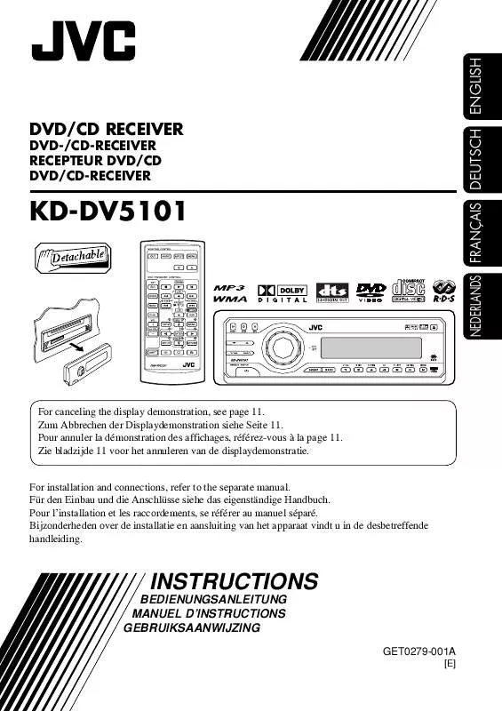 Mode d'emploi JVC KD-DV5101