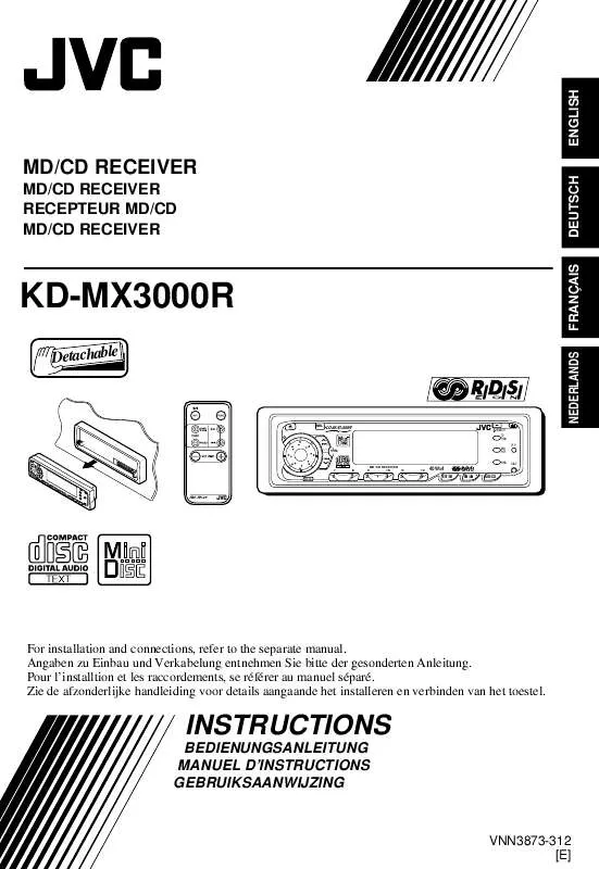 Mode d'emploi JVC KD-MX3000