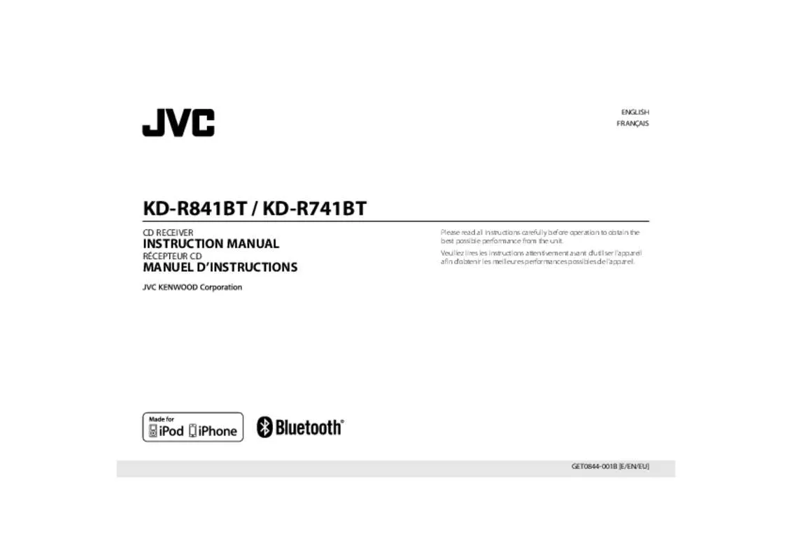 Mode d'emploi JVC KD-R751E
