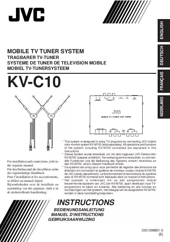 Mode d'emploi JVC KV-C10
