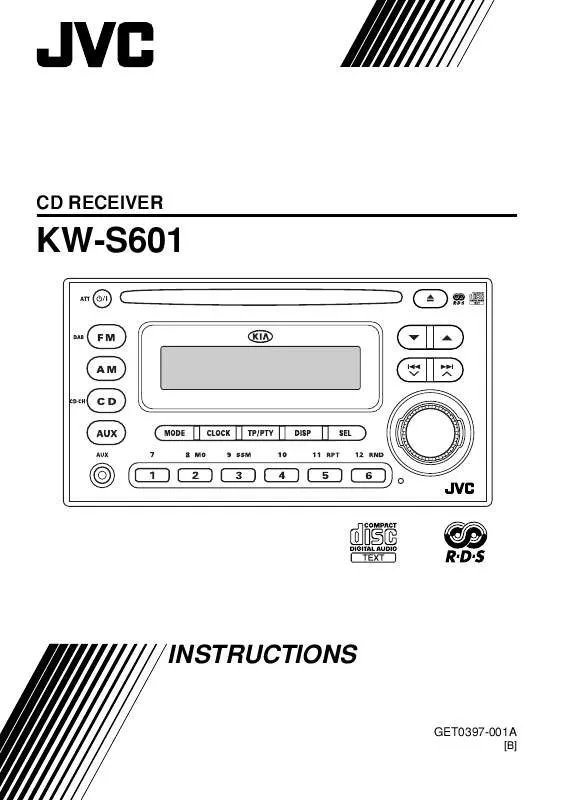 Mode d'emploi JVC KW-S601
