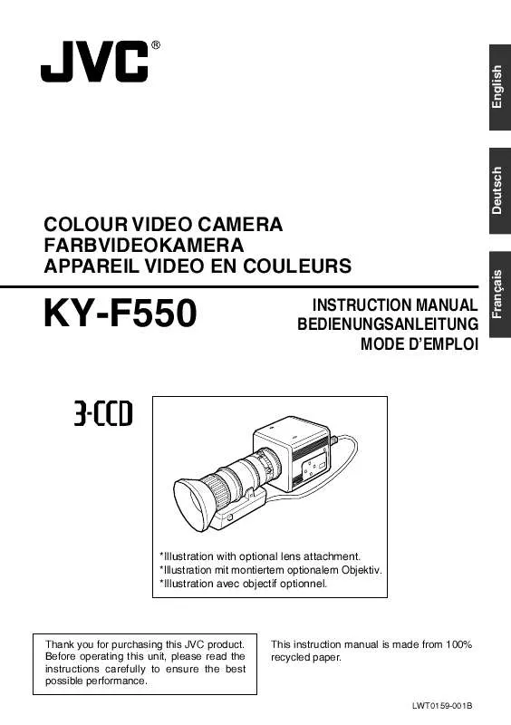 Mode d'emploi JVC KY-F550