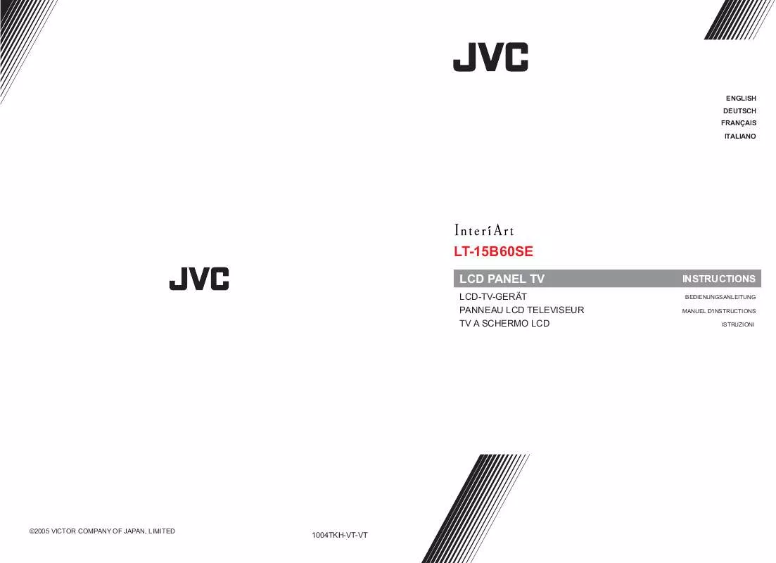 Mode d'emploi JVC LT-15B60SE
