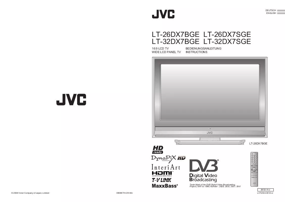 Mode d'emploi JVC LT-26DX7BGE