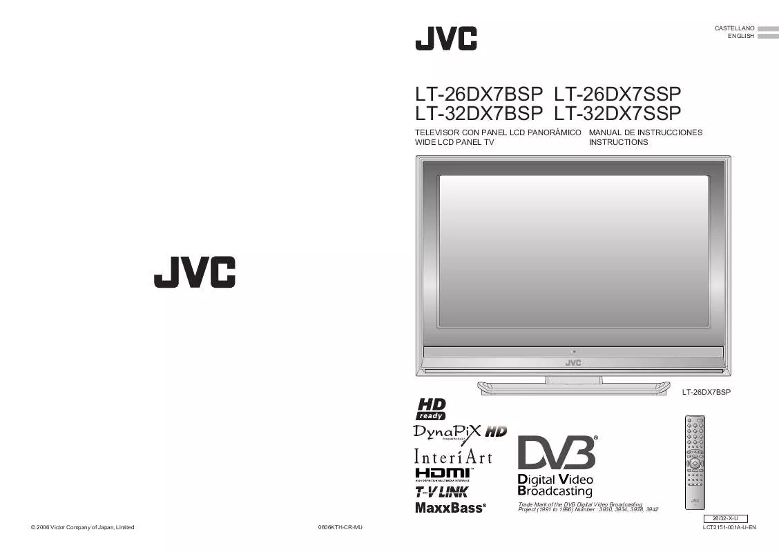 Mode d'emploi JVC LT-26DX7BSP