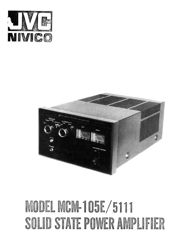 Mode d'emploi JVC MCM-105E