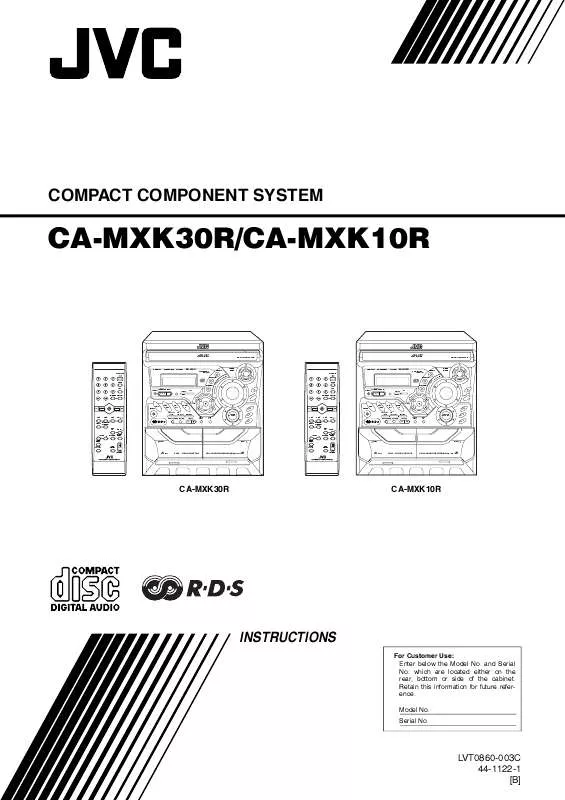 Mode d'emploi JVC MX-K30R AND SP-MXK10