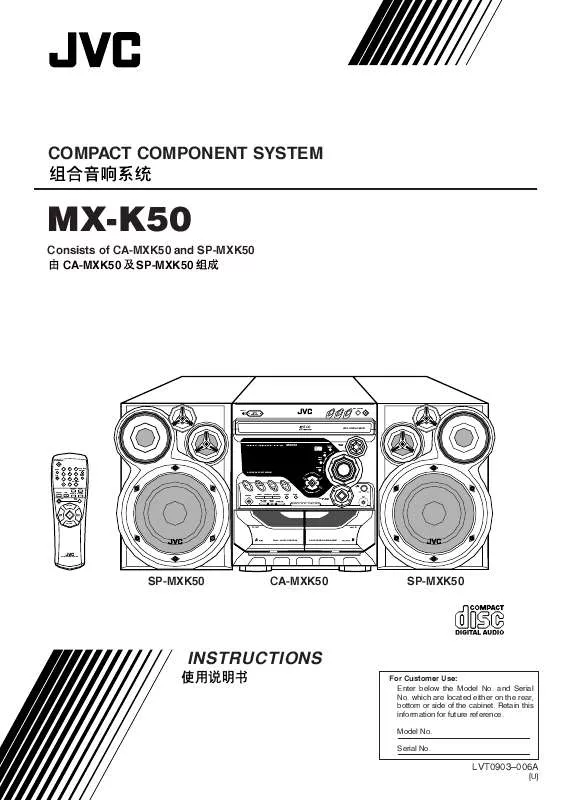 Mode d'emploi JVC MX-K50