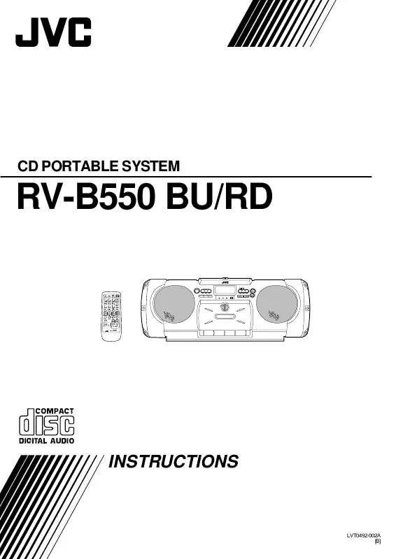 Mode d'emploi JVC RV-B550 BU/RD