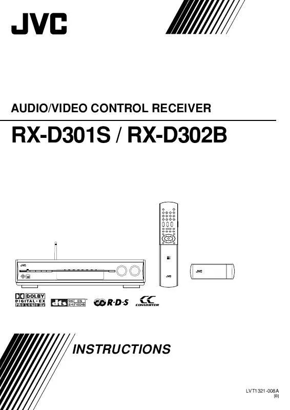Mode d'emploi JVC RX-D301S