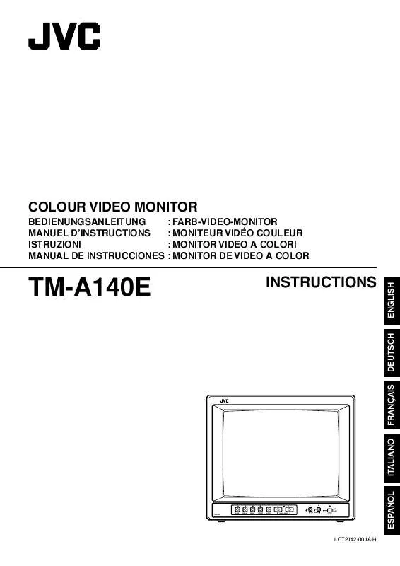 Mode d'emploi JVC TM-A140E