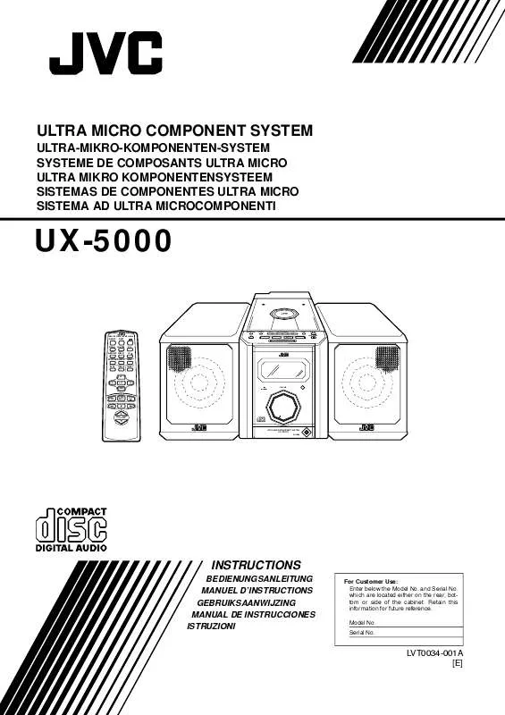 Mode d'emploi JVC UX-5000