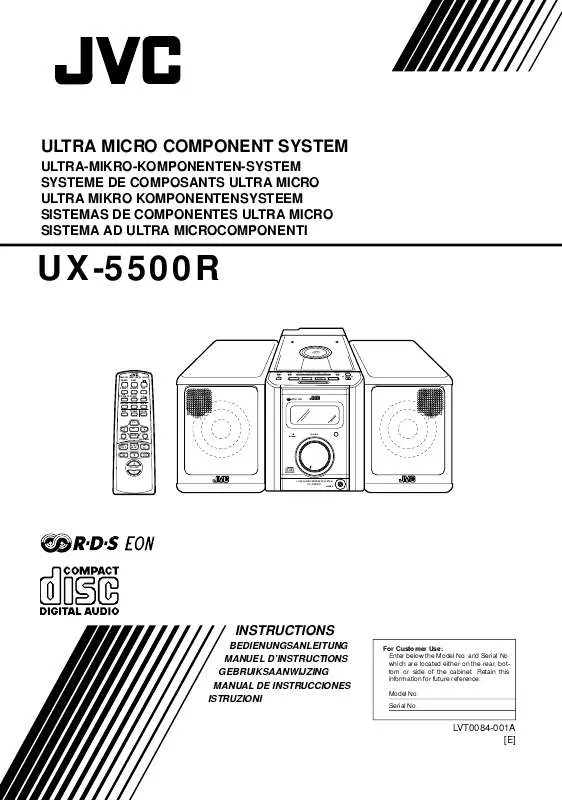 Mode d'emploi JVC UX-5500R