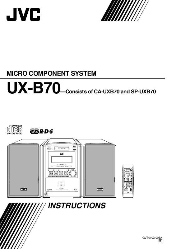 Mode d'emploi JVC UX-B70