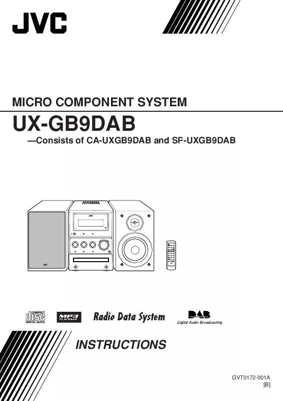 Mode d'emploi JVC UX-GB9DAB