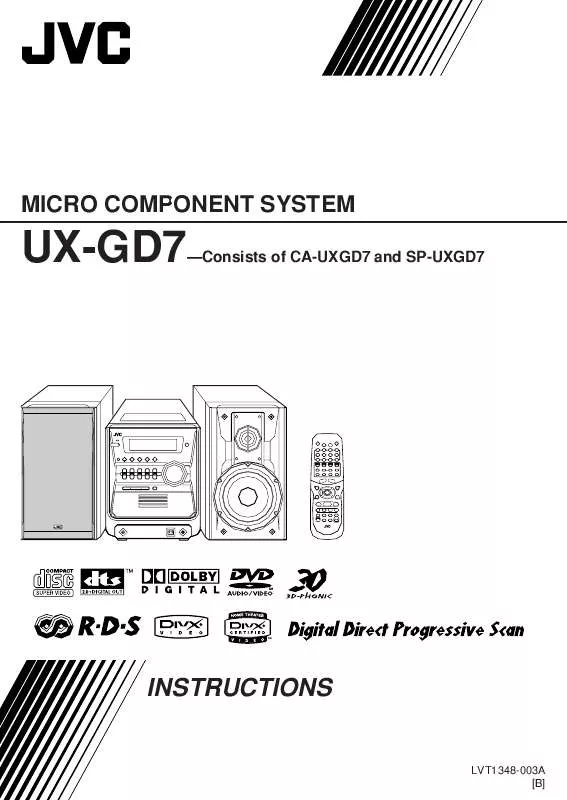 Mode d'emploi JVC UX-GD7