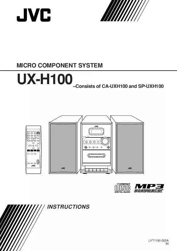 Mode d'emploi JVC UX-H100