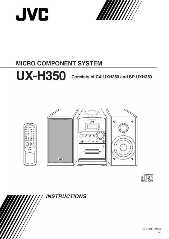 Mode d'emploi JVC UX-H350