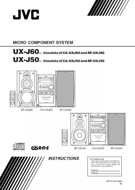 Mode d'emploi JVC UX-J50