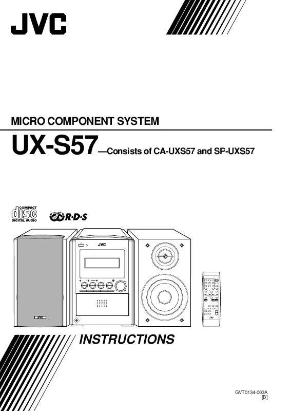 Mode d'emploi JVC UX-S57