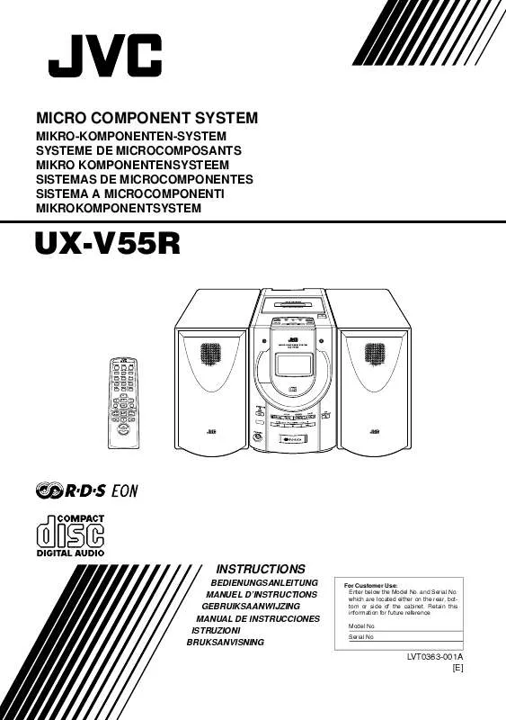 Mode d'emploi JVC UX-V55R