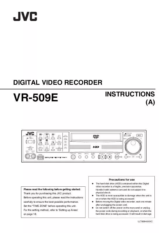 Mode d'emploi JVC VR-509E