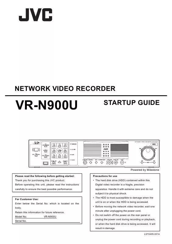 Mode d'emploi JVC VR-N900