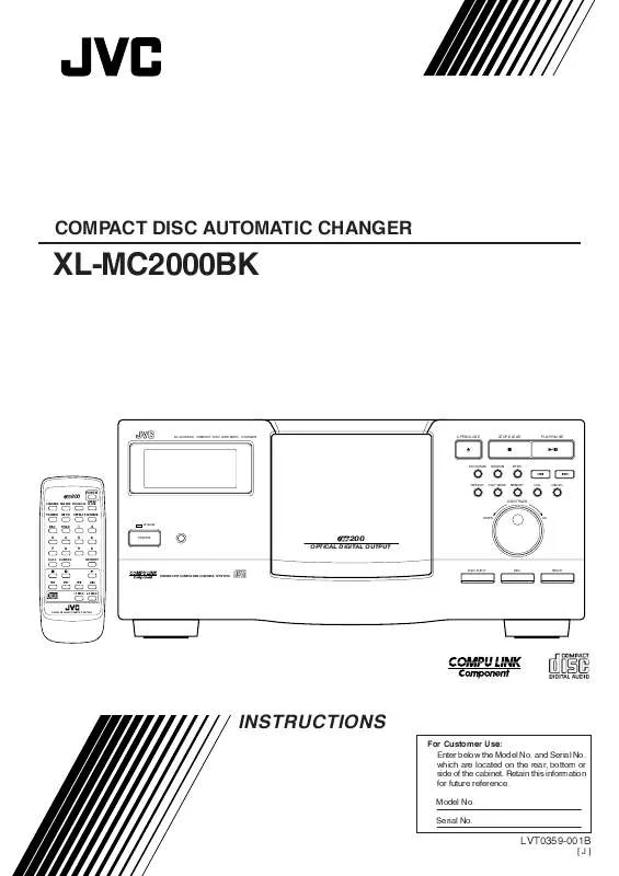 Mode d'emploi JVC XL-MC2000BK