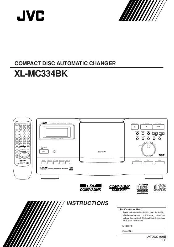 Mode d'emploi JVC XL-MC334