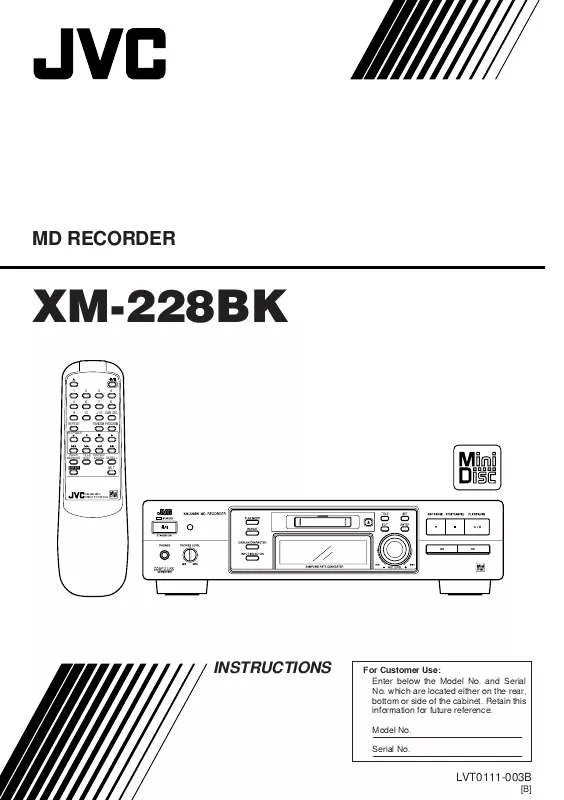 Mode d'emploi JVC XM-228