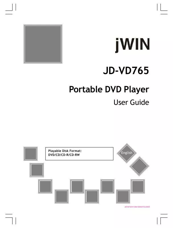 Mode d'emploi JWIN JD-VD765