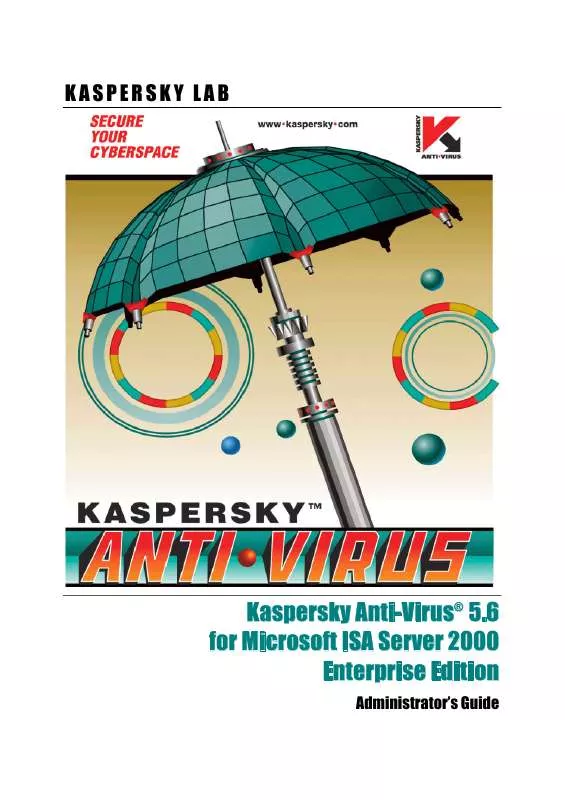 Mode d'emploi KAPERSKY ANTI-VIRUS 5.6