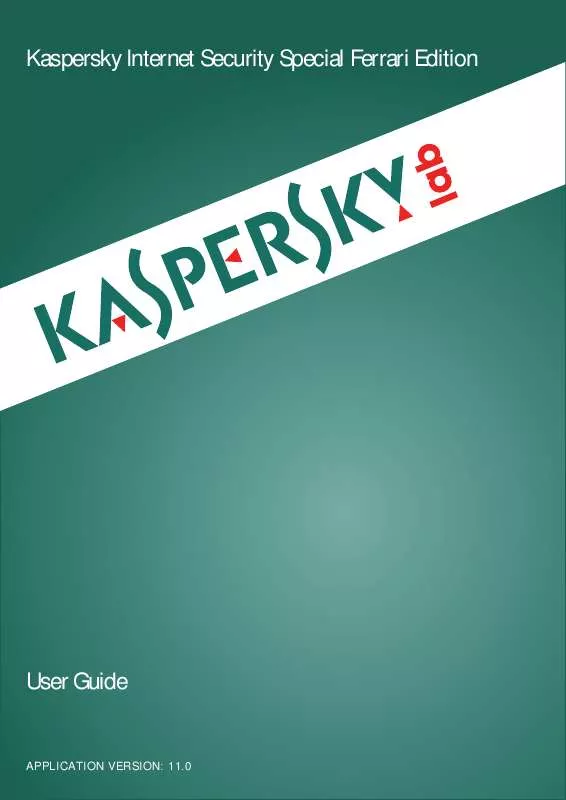 Mode d'emploi KASPERSKY INTERNET SECURITY 11
