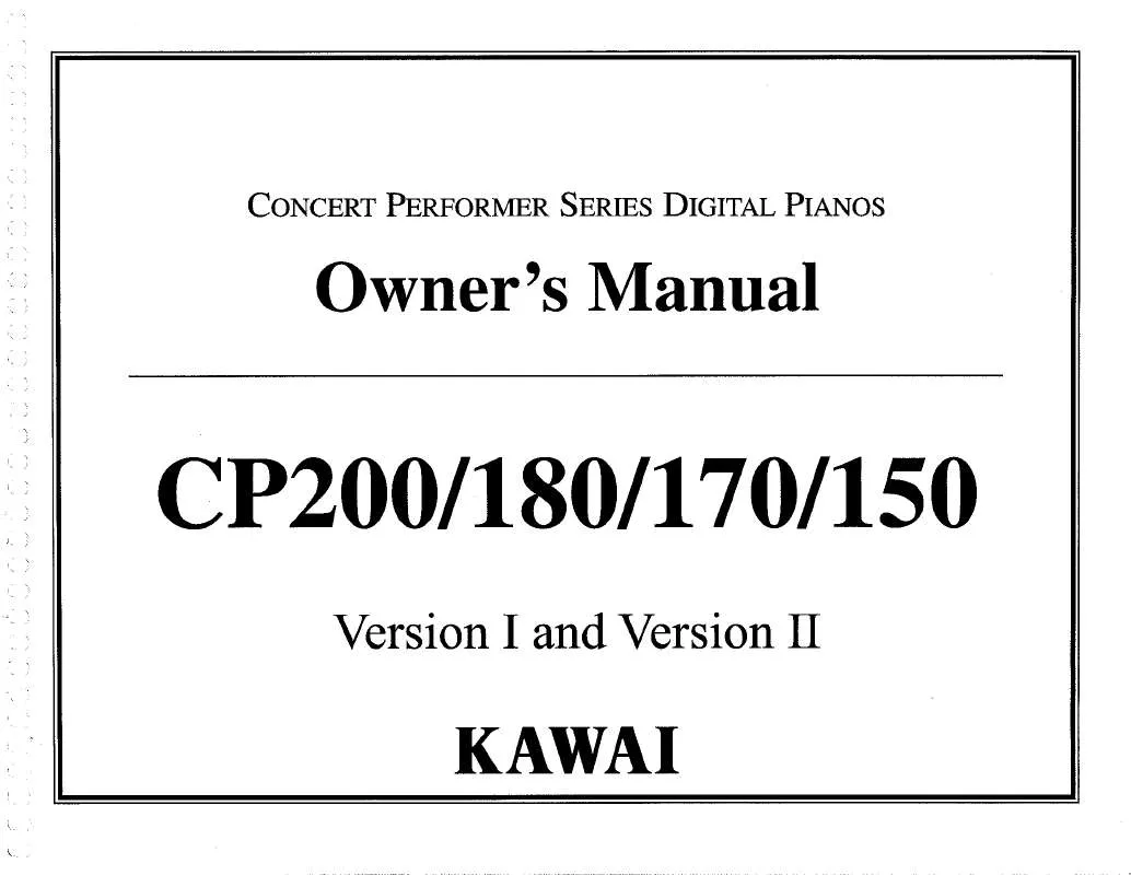 Mode d'emploi KAWAI CP150