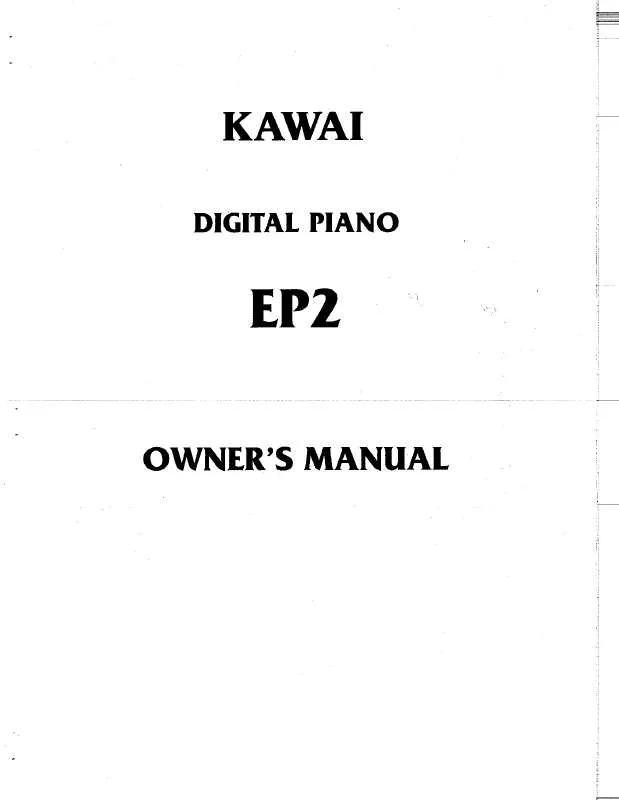 Mode d'emploi KAWAI EP2