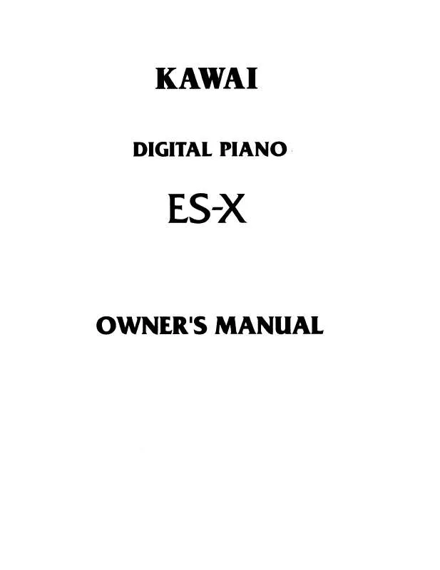 Mode d'emploi KAWAI ESX